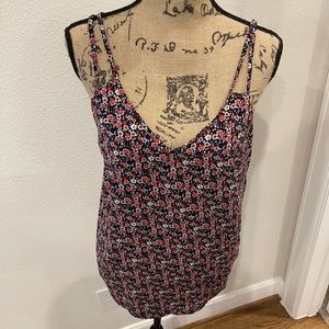 Polyester summer floral tank